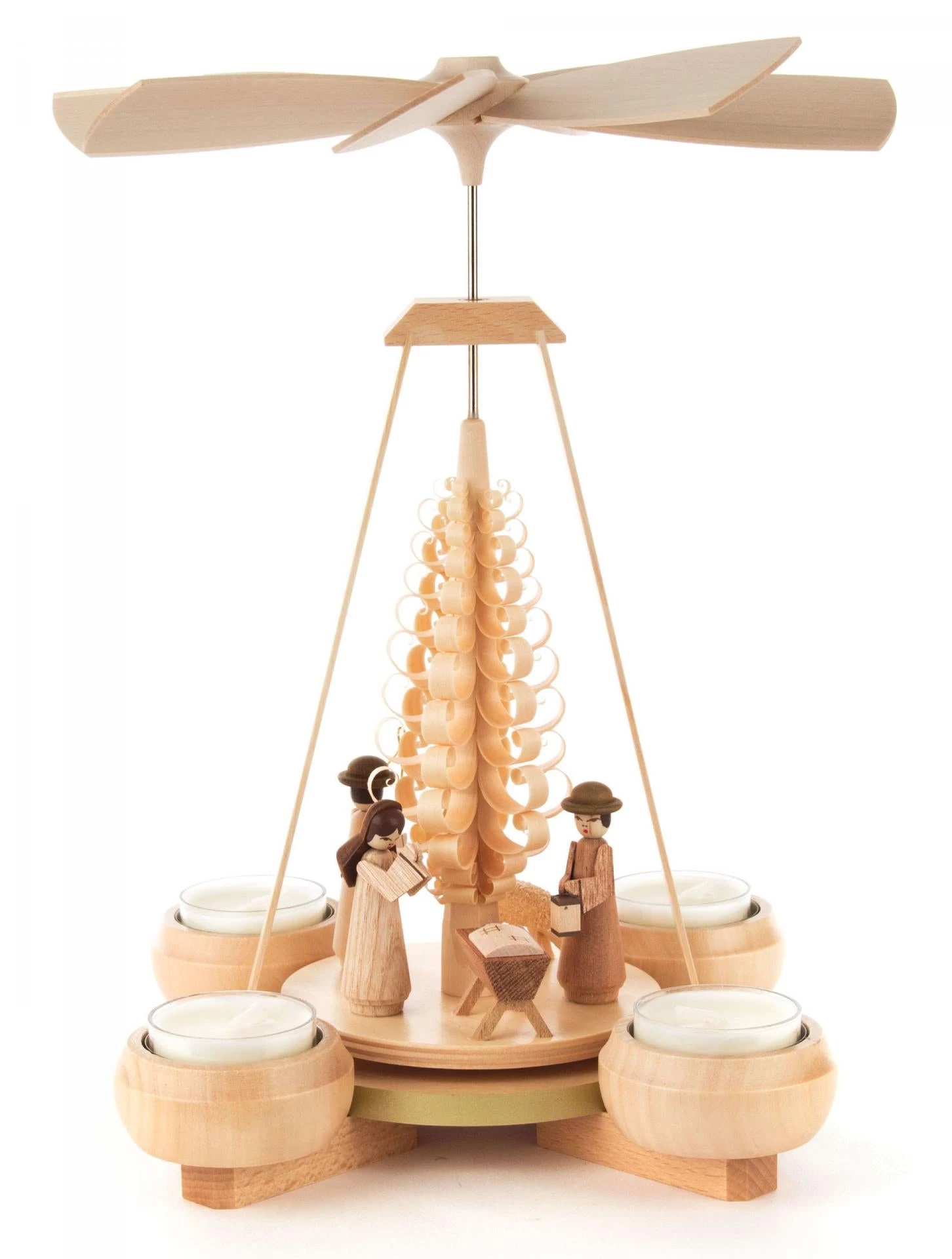 Frankenmuth Clock Company View All 085/918 Pyramid With Nativity