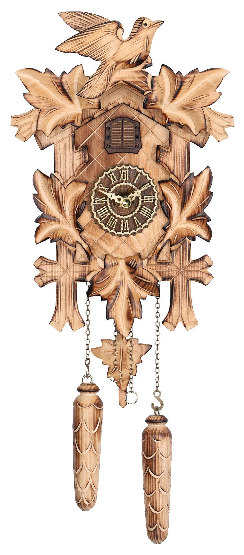 Higher Quality, Durable Frankenmuth Clock Company KU374QM Quartz Musical 5 Leaf Cuckoo Clock